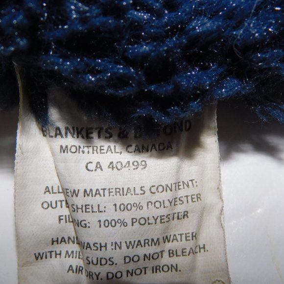 Blankets & Beyond Navy Blue White Panda Bear Security  Blanket Nunu Baby Lovey - Picture 6 of 7